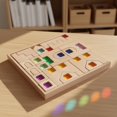 thumbnail image 2 of twisto Transparent Building Block Puzzle Rainbow Colors Castle Building Block Set Light-Transmitting for Young Children, 2 of 10