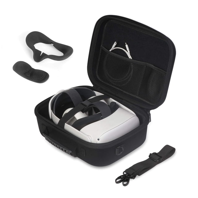 Funda de transporte JSVER para auriculares Meta Quest 2 VR con accesorios