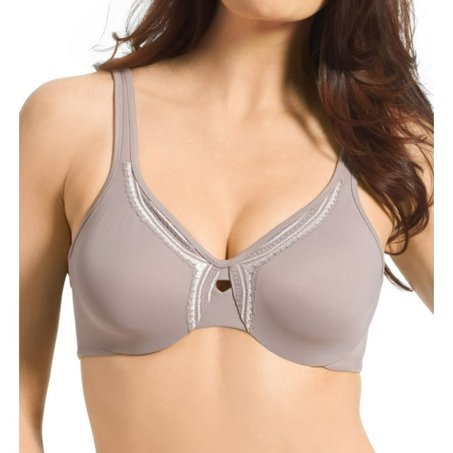 Women's Olga 35912 Butterfly Effect Minimizer Bra (Mink w/ Body Blush 42DD)