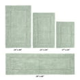 thumbnail image 2 of Better Trends Bath Rugs 4 Piece Set 100% Cotton Bathroom Rug Soft, Water Absorbent, Reversible, Machine Washable for Bathroom Decor Toilet Base Contour And, Bath Mat Dark Sage Lux Collection, 2 of 4