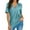 Blue, variant on Women Short Sleeve Shirts V Neck Summer Tops Casual Work Basic Tees Tops Athletic Shirts Women Summer Womens Polyester Spandex Shirt Ringer Tee Short Sleeve Shirts for Women Long Sleeve Tees