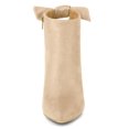 thumbnail image 2 of Unique Bargains Women's Pointed Toe Heel Side Ankle Stiletto Boots, 2 of 6