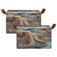 thumbnail image 2 of Wobogo Deep Sea Octopus Storage Basket 16.9×11.4×10in Collapsible Oversized with Metal Iron Frame, 2 of 8