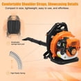 thumbnail image 4 of 52cc Backpack Leaf Blower – Gas Powered 550 CFM & 205 MPH High Airflow, Powerful 52CC Engine with 1.2L Tank, Clears Leaves, Debris & Snow Efficiently, 4 of 6