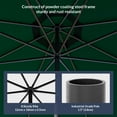 thumbnail image 5 of BELLEZE 9 Foot Tilt Umbrella Crank to Open Fade Resistant Outdoor Patio Umbrella Anti UV Sun Shade Lawn Tilt, 5 of 7