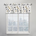 thumbnail image 4 of Christmas Valance Curtains for Windows Gold Christmas Tree Reindeer Shadow Window Treatment Rod Pocket Short Curtains for Living Room Bedroom Bathroom Kitchen Cafe Decor,54x18IN,1 Panel, 4 of 8
