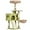 Green and yellow, variant on Cat Tree, 41.3" Cat Tower for Indoor Kittens with Scratching Board and Posts, Multi-Level Cozy Cat Condo with 2 Perches, Hammock, Balls, Light Gray