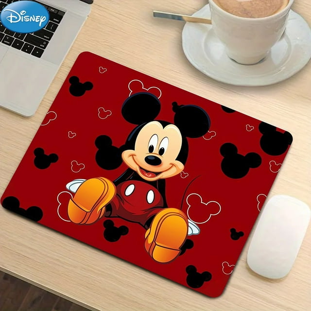 1pc, Authorized,Disney's Mickey Mouse Funny Mouse Pad For Desk,Cute Office Decor,Disney's Non-Slip Rubber Base, Disney's Computer Mouse Pad, Waterproof Multifunctional Mouse Pad For Office