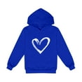 thumbnail image 2 of Plebaso Chandail à Capuche Garçons Filles Cœur Manches Longues Imprimé Décontracté Ample pour Enfants, 2 of 2