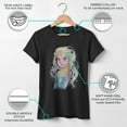 thumbnail image 3 of Girl's Frozen Elsa Sparkle Profile  Graphic Tee Black X Large, 3 of 8