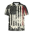 thumbnail image 5 of Save On Summer Polo Shirts For Men Independence Day Patriotic Collared Tee Shirts Ultra Soft Short Sleeve Tunic Tops Causal Retro Sweatwear Usa Flag Star Stripe Top Beach Holiday Outfits, 5 of 5