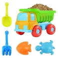 thumbnail image 1 of Toystoory Juguete de arena de 5 uds para niños y niñas, juguetes de playa para niños, plástico con volquete, excavación y Olaying, moldes de animales Deportes acuáticos Toystoory  OD013416-00, 1 of 6