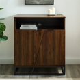 thumbnail image 4 of Contemporary Asymmetrical Angled Door Accent Cabinet in Dark Walnut, 4 of 7