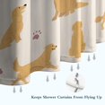 thumbnail image 6 of Golden Retriever with Bones and Paws Shower Curtain 36"x72" ,Bathroom Decorative Shower Curtains Set with 12 Hooks,Modern Waterproof Washable Shower Curtain, 6 of 6