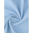 thumbnail image 5 of INSPIRE CHIC Women's Bow Tie Solid Color Puff Short Sleeve Button Down Bodysuit Blouse L Sky Blue, 5 of 6