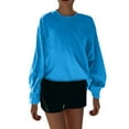 thumbnail image 2 of Sentmoon Tunique Mode Manches Longues Hauts pour Femmes Couleur Unie Col Rond Chemises Décontractées à Manches Longues pour Femmes Coupe Régulière Tendance Mode pour Femmes Bleu P Liquidation Ventes Aujourd'hui Aubaines Prime, 2 of 8