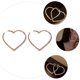 thumbnail image 4 of EeaseMX 1 par de pendientes de diamantes de imitación con forma de corazón (plata), 4 of 8