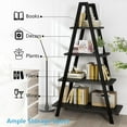 thumbnail image 4 of Recaceik 4-Tier Ladder Bookcase, 31.50 x 10.70 x 53.00 in, 4 of 5