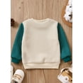 thumbnail image 3 of Bagilaanoe Toddler Baby Girl Boy Knitted Sweater Long Sleeve Contrast Color Pullover 6M 12M 18M 24M 3T 4T Kids Warm Jumpers Tops Fall Loose Knitwear, 3 of 8