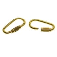 thumbnail image 4 of Yuarrent Mosquetón de bloqueo de anillo en D de Metal de 24 piezas, ganchos para llavero, mosquetones de bloqueo de resorte, Clips, suministros Type3 NO3, 4 of 5