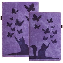 XYX Case for Kindle Paperwhite 5 (11th Generation, 2021 Release 6.8"), Butterfly Cat Slim Folio Stand Cover for Kindle Paperwhite (11th Generation), Purple