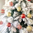thumbnail image 2 of 24 piezas/caja de bolas de colores navideñas de 6 cm, de plástico galvanizado, para colgar en el árbol de Navidad, adornos navideños decorativos, 2 of 5