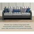 thumbnail image 3 of Cabana Stripe Stone Grey Deep Seating Cushion Set, 3 of 8