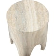 thumbnail image 6 of Meridian Furniture Foligno Travertine Indoor/Outdoor Concrete End Table, 6 of 8