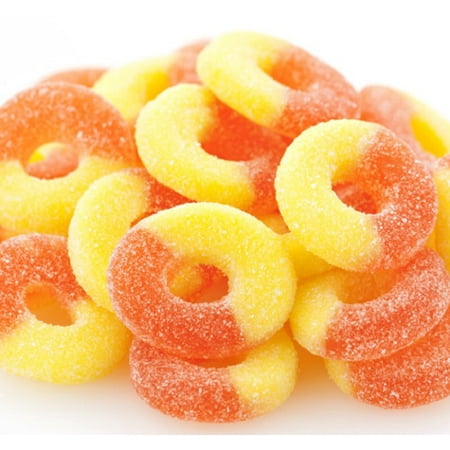 Gummi Peach Anneaux 1 livre anneaux gommeux de bonbons en vrac gommeux