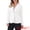 White, variant on DARING DIVA Women's Notched Lapel One Button Work Office Suit Jackets XS Black