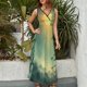 thumbnail image 2 of Gaosheng Bamboo Vestido Sin Mangas Vestidos Para Mujer, Vestido Suelto De Verano 2025, 2 of 5