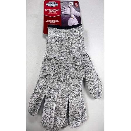 Expert Grill Cut Resistant Knitting Gloves, ANSI CUT A4, One Size Fits Most, Washable Food Grade