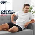 thumbnail image 4 of Reebok Men's Performance Boxer Briefs (4 Pack) (Large, Black/Fig/Grey), 4 of 6