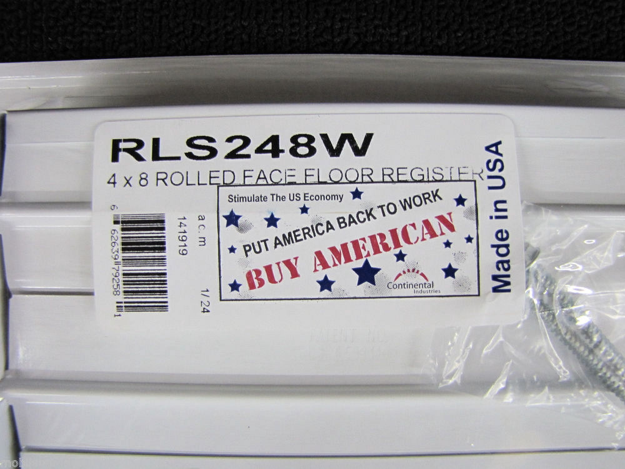 Mobile Home RV Parts. 4x8 White Metal Floor Register. Lot of 10. Fits 4"x8" Floor Hole