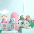 thumbnail image 3 of 360ml Baby Water Bottle Weighted Straw Sippy Cup Soft Silicone Straw Toddler Bottle, 3 of 5