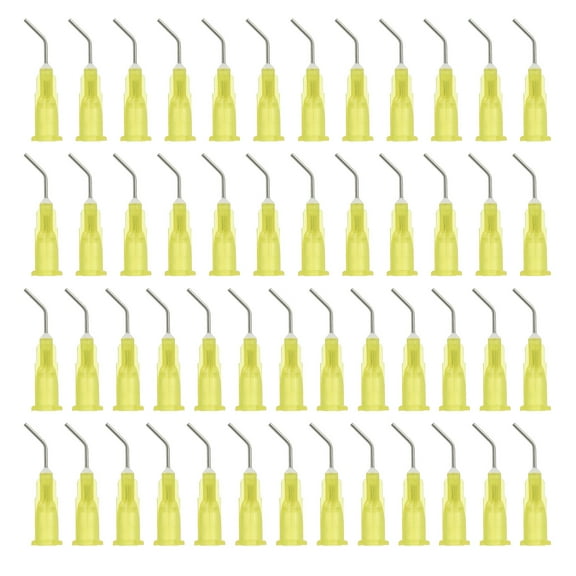 Uxcell 200Pcs 20G 0.4" Blunt Tip Dispensing Needles with Lure Lock Bent Blunt Needle Liquid Dispenser Needle