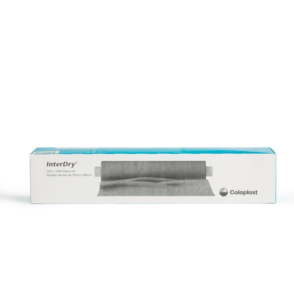 InterDry Ag Textile with Antimicrobial Silver Complex – 10" x 144" Moisture-Wicking Fabric Roll