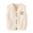 thumbnail image 2 of KYAIGUO Kids Toddler Boys Cartoon Cotton Vest Coat Baby Spring Fall Sleeveless Vest Outwears Jacket 2-10T, 2 of 11