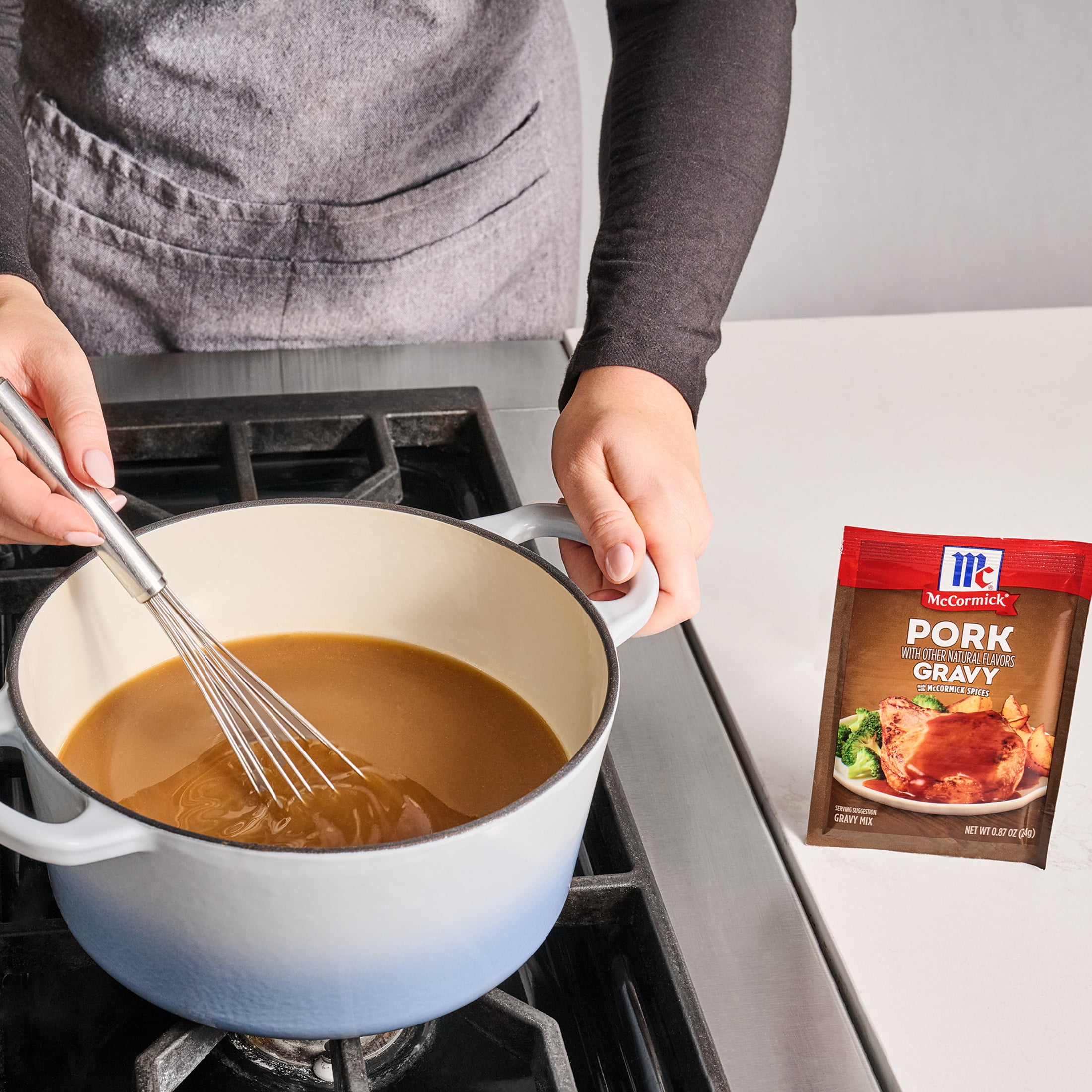 (7 pack) McCormick Pork Gravy Seasoning Mix, 0.87 oz Packet