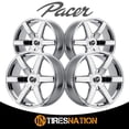 thumbnail image 4 of Pacer 785C Ovation Chrome Wheel Rim, 17" x 7.5" 5 x 110mm/5 x 115mm 42mm, 785C-7754342 Fits select: 2018-2023 CHEVROLET EQUINOX, 2014-2023 JEEP CHEROKEE, 4 of 5