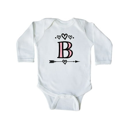 

Inktastic Letter B Monogram Tribal Arrow Gift Baby Girl Long Sleeve Bodysuit