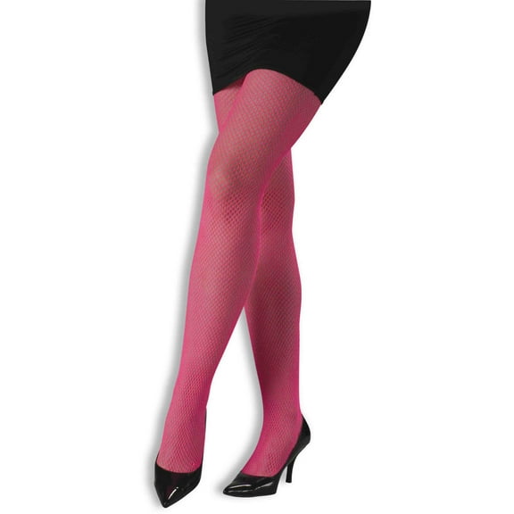 Forum Novelties Adult Neon Pink Fish Net Fishnet Costume Pantyhose