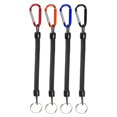 thumbnail image 3 of [Yuexinghui] Processed Intellectual Property 4pcs Fishing Lanyard With Carabiner Retractable Spring Rope Fishing Rope Combination Color One Size ANGGREK Fishing Spring Rope, 3 of 6