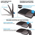 thumbnail image 4 of 300W Commercial LED Parking Lot Lights, Hardwired Outdoor Garage Lighting, UL & DLC Listed, IP65 Waterproof, 5000K Daylight, 4 of 7