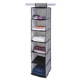 thumbnail image 1 of Simplify 25427-BLACK 6 Shelf Closet Organizer, Black, 1 of 1