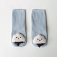 thumbnail image 2 of Tisuna Socks For Baby Girls Boys Cartoon Print Anti Slip High Ankle Socks Breathable Soft All Weather Kids Daily Wear Light Blue Size 12-18 Months, 2 of 3