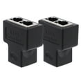 thumbnail image 3 of 2pcs Ethernet Splitter Cable Adapter RJ45 Ethernet Cable Splitter Adapter, 3 of 7
