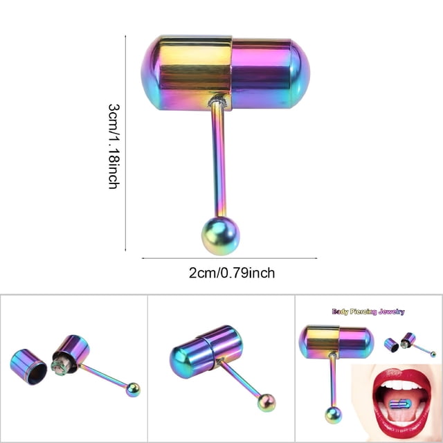 2Types Exquisite Jewelry Belly Ring, Belly Button Ring, Vibrating Tongue/Belly Button Ring Body Ring For Friends Girl Party