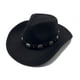 thumbnail image 1 of Sombrero occidental para mujer y hombre, sombrero fedora, ala ancha con correa de cuero, 1 of 6