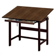 Alvin Solid Oak Table Walnut Finish 36" x 48" x 37"